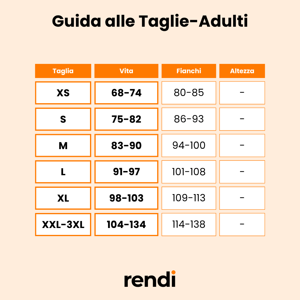 Guida alle Taglie