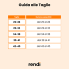 Guida alle Taglie Calza microfibra Rad con punta e tallone rinforzati