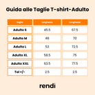 Guida alle taglie t-shirt adulto