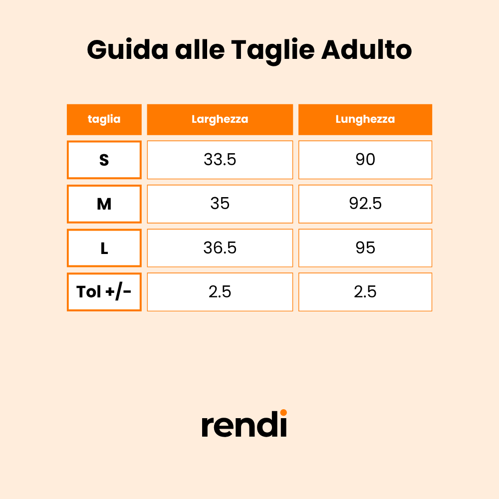 Guida alle taglie leggings donna
