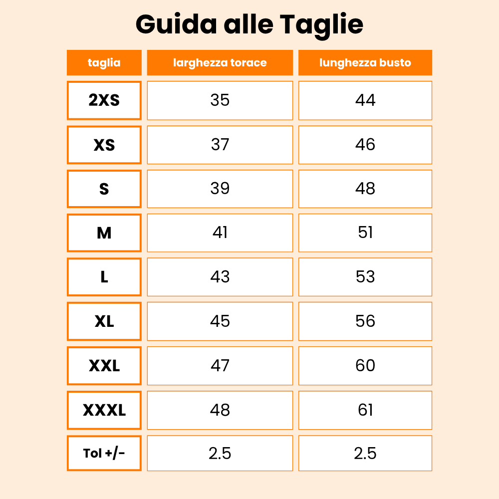 Size table