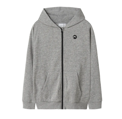 Felpa con Zip Nameit -  Garzata