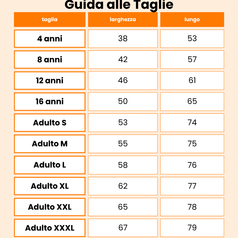 Size table