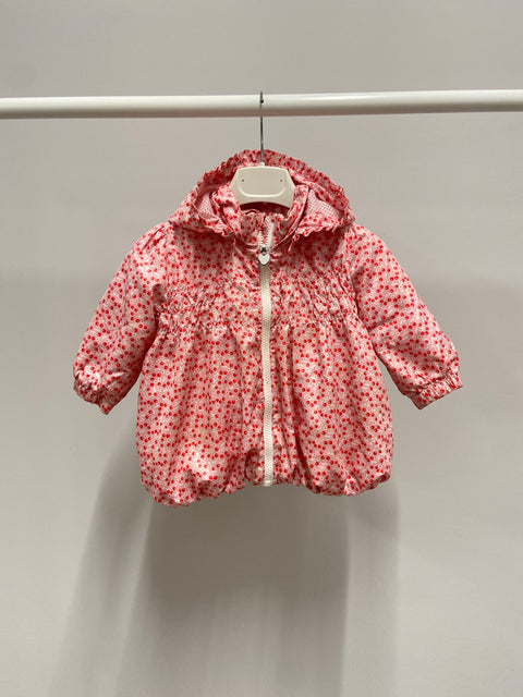 Impermeabile Bimba Fiori Rosa Usato