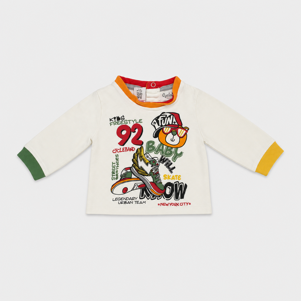 Maglietta maniche lunghe - Bambino - 60 - 65 | 3 mesi