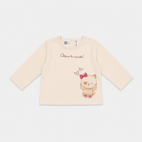Maglietta maniche lunghe - Bambina - 60 - 65 | 3 mesi