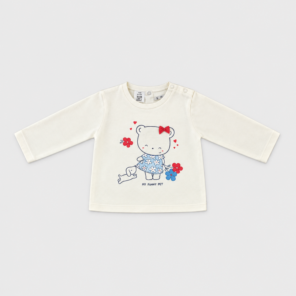 Maglietta maniche lunghe - Bambina - 60 - 65 | 3 mesi