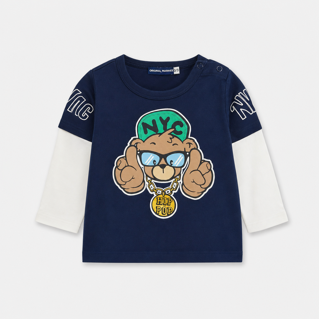 Maglietta maniche lunghe - Bambino - 50 - 59 < 3 mesi