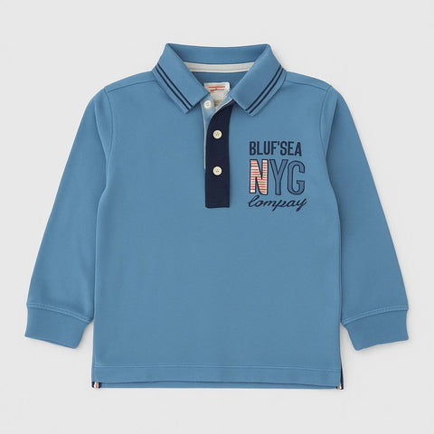 Long-sleeved Polo Shirt - Boys - 102 - 107 | 4 years