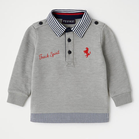 Long-sleeved polo shirt - Boys - 96 - 101 | 3 years