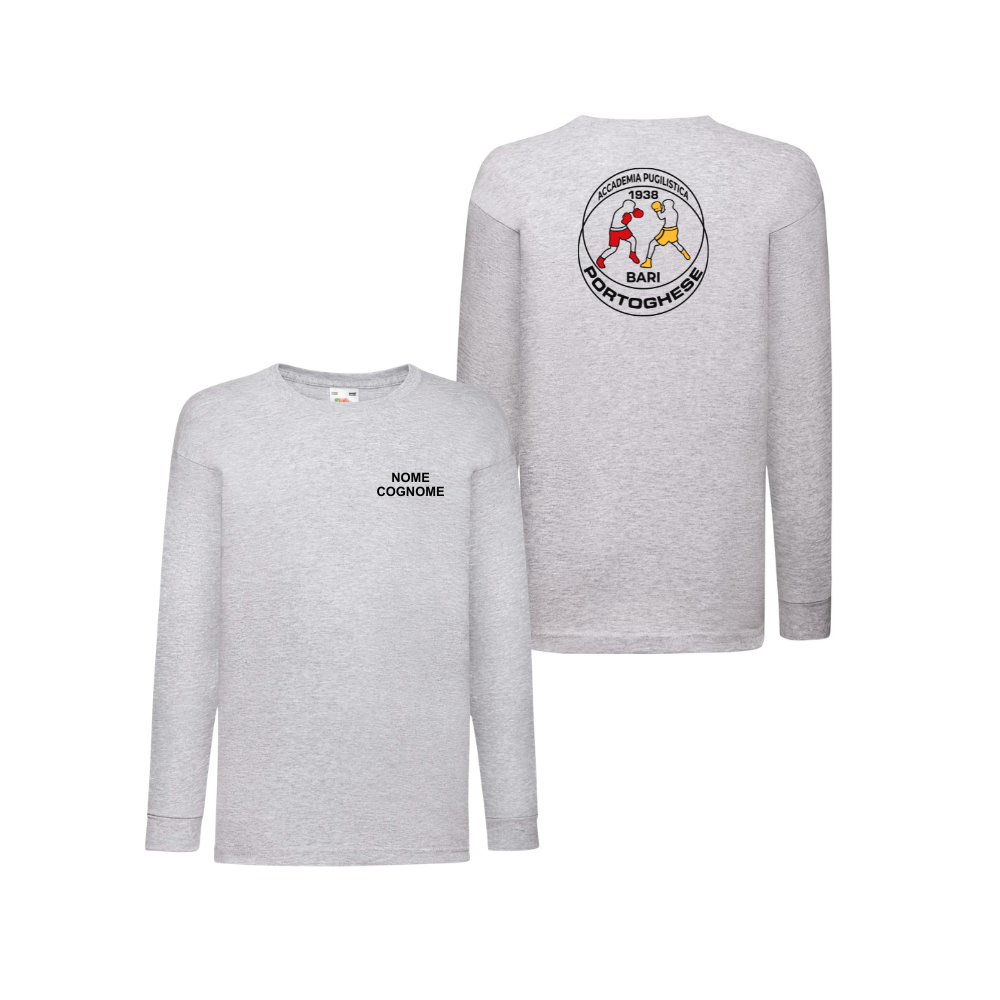 Valueweight Maglia Bambino G/C M/L 100% Cot 165 gr - Grigio melange