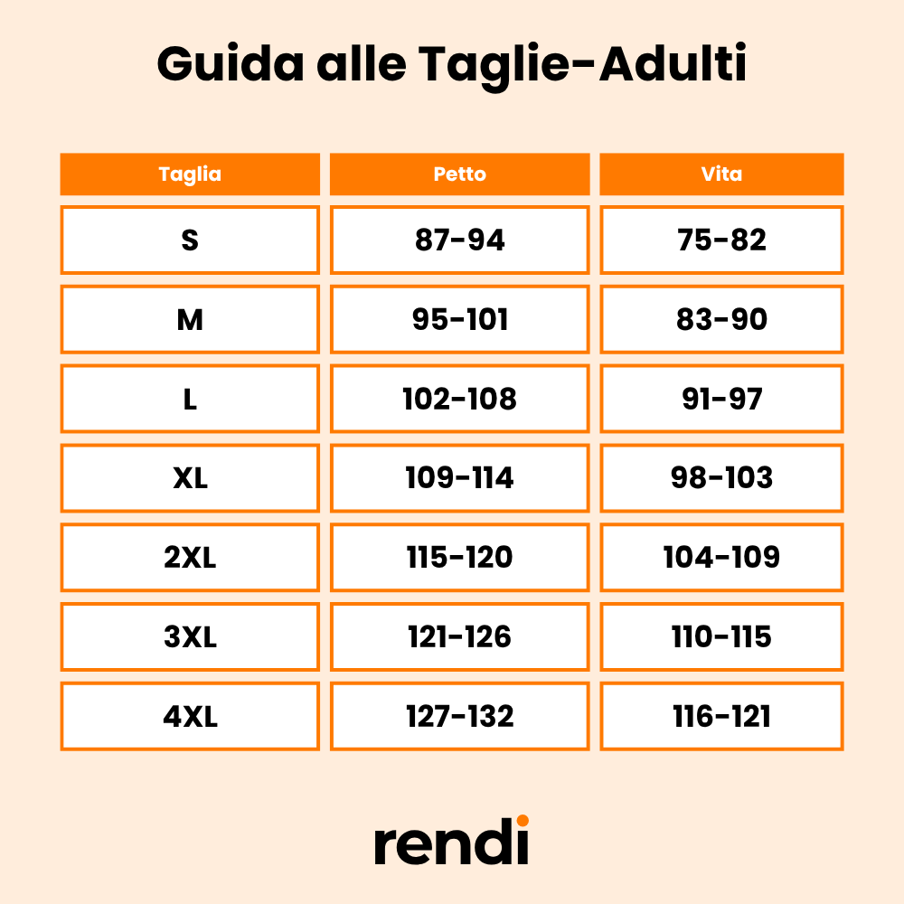 Guida alle Taglie Giacca antipioggia Trivor II nera