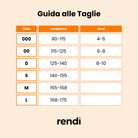 Guida alle Taglie Legging donna coprente effetto seconda pelle (collant senza piede)