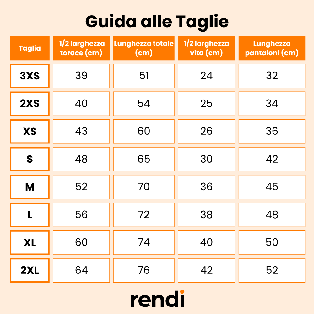 Guida alle Taglie KIT PROMO