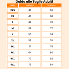 Guida alle Taglie T-shirt Adulto