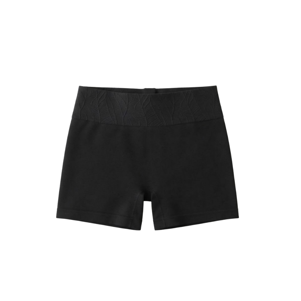 Culotte seamless con motivo a rilievo - Nero