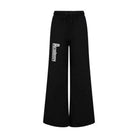 Pantaloni tuta donna fondo ampio - Nero